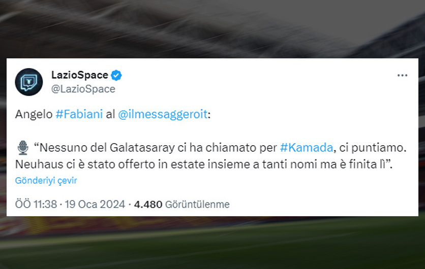 GALATASARAY TRANSFER HABERLERİ: Lazio’dan Daichi Kamada açıklaması! G.Saray’la görüşme...