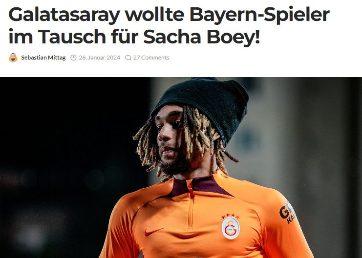 TRANSFER HABERİ: Galatasaray’dan Bayern Münih’e takas teklifi! Sacha Boey’e karşılık...