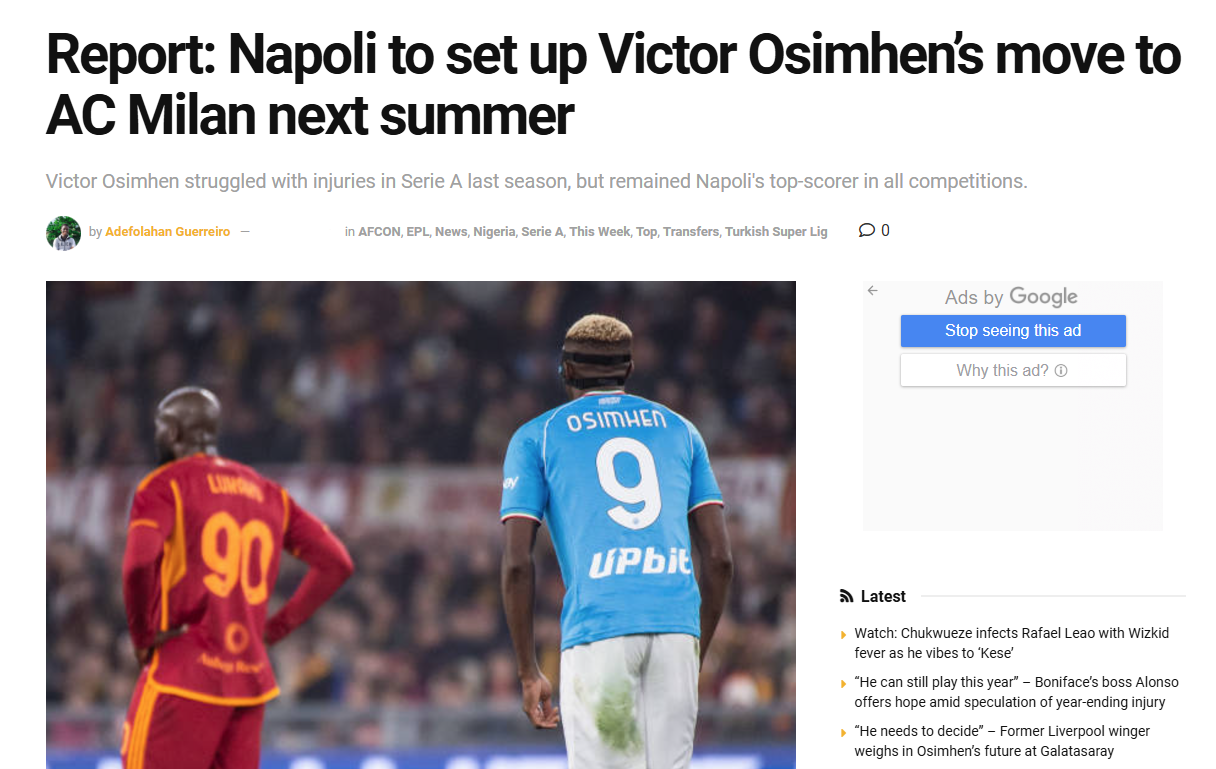 TRANSFER HABERİ: Napoli’den Victor Osimhen için Galatasaray’a kötü haber