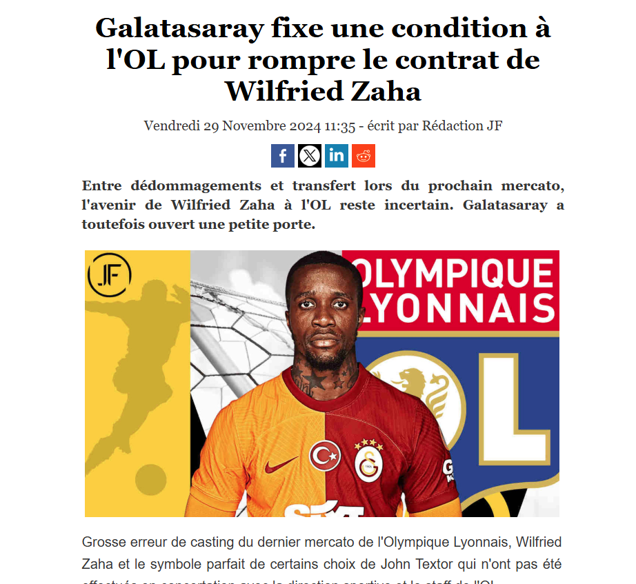 Lyon sözleşmesini feshetmek istiyordu! Galatasaray’dan Wilfried Zaha şartı