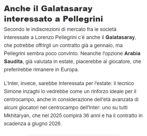 Galatasaray’da Lorenzo Pellegrini gelişmesi! Transfer için kararını verdi