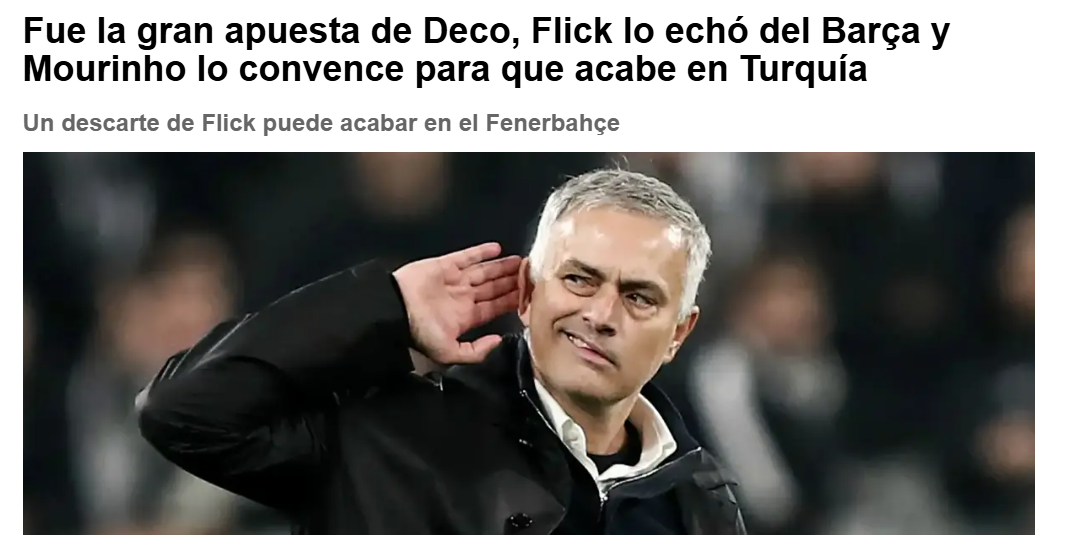 Fenerbahçe transferde mutlu sona ulaştı! Bizzat Mourinho ikna etti