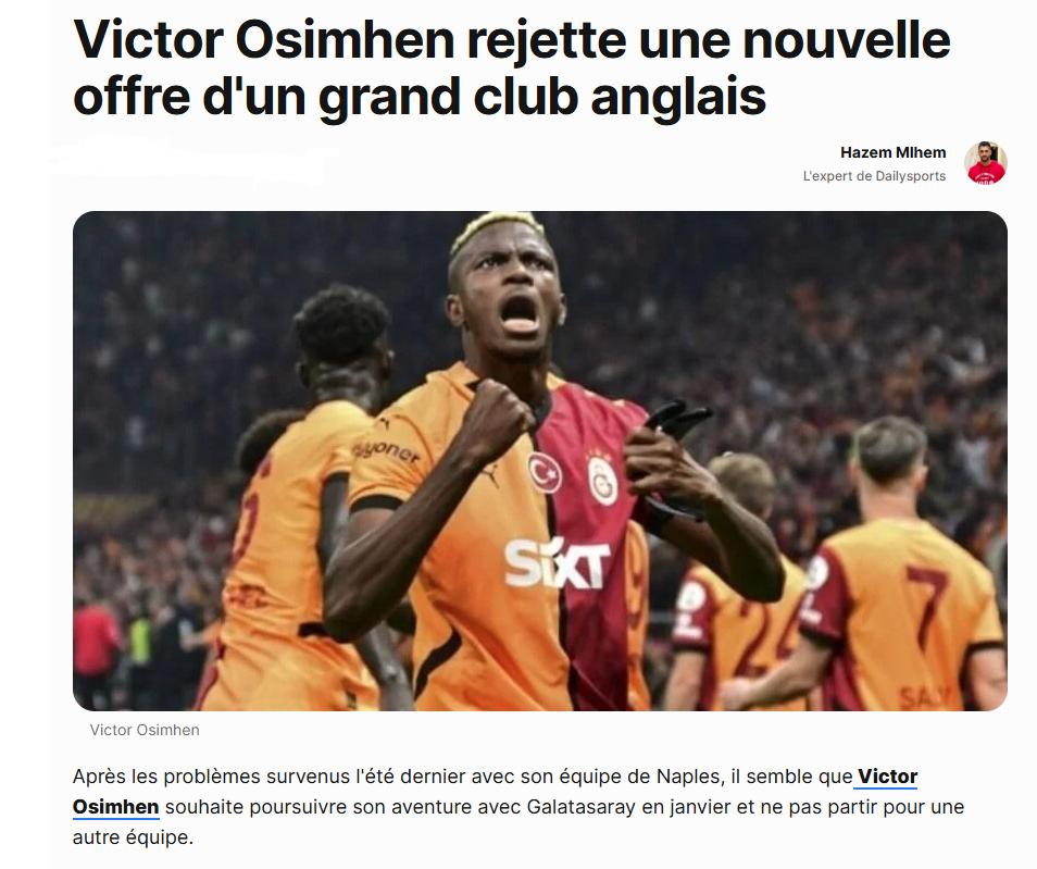 Victor Osimhen transfer kararını verdi! Manchester United...