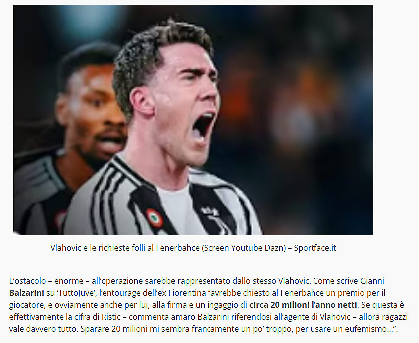 TRANSFER HABERİ | Dudak uçuklatan rakam! Dusan Vlahovic’in Fenerbahçe’den istediği ücret belli oldu