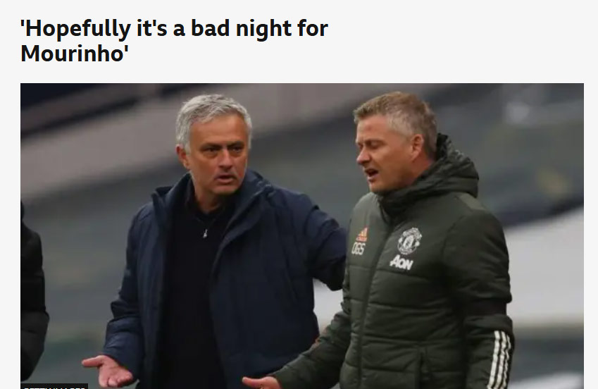 Solskjaer’den Jose Mourinho sözleri! Beşiktaş-Fenerbahçe derbisi...