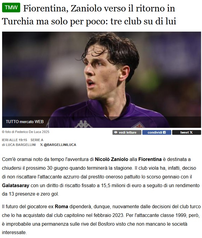 TRANSFER HABERİ: Nicolo Zaniolo’nun talipleri artıyor! İşte o takımlar!