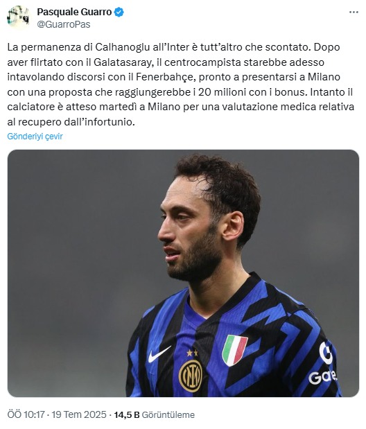 TRANSFER HABERİ: Hakan Çalhanoğlu transferinde flaş gelişme! Teklif ortaya çıktı