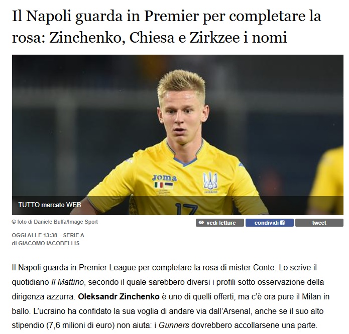 Zinchenko transferinde F.Bahçe’ye iki dev rakip!