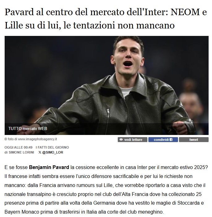 TRANSFER HABERLERİ: Pavard transferinde NEOM detayı!