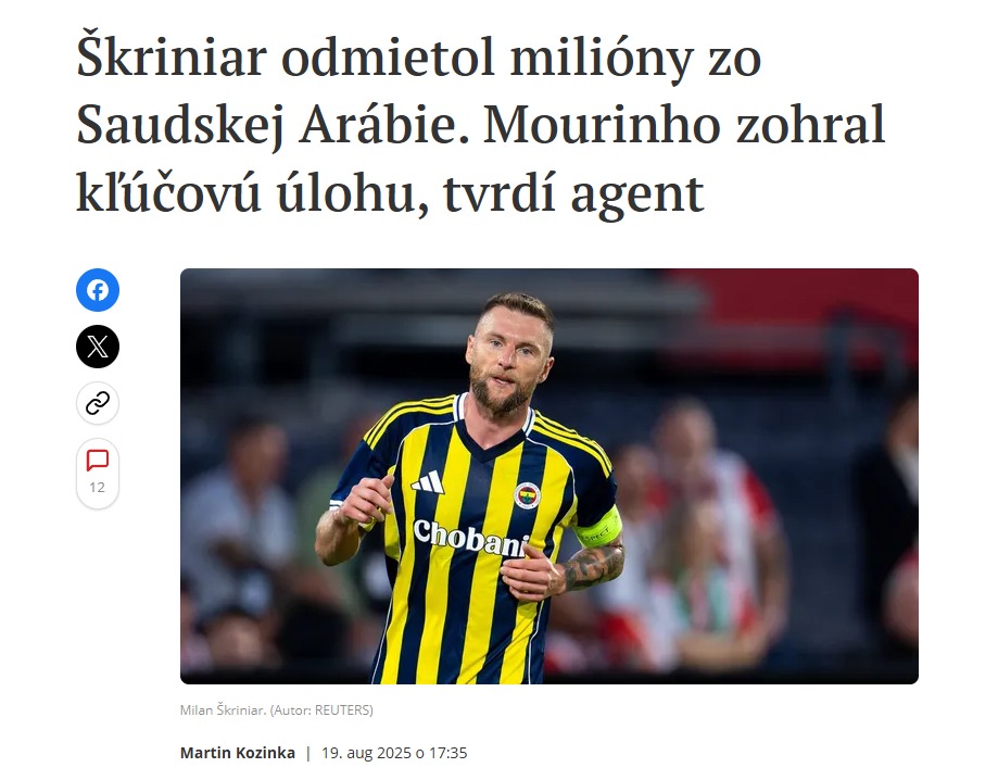 FENERBAHÇE HABERİ: Milan Skriniar için transfer açıklaması!