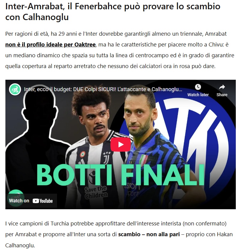 TRANSFER HABERLERİ: F.Bahçe Hakan Çalhanoğlu için takası zorlayacak!