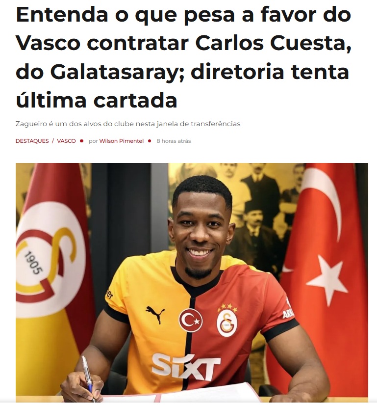 GALATASARAY TRANSFER HABERLERİ: Cuesta transferinde savaş engeli!