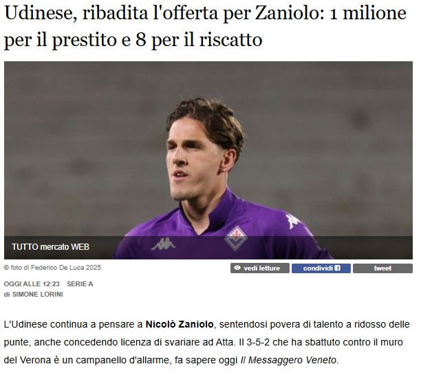 TRANSFER HABERLERİ: İşte Udinese’nin Zaniolo için G.Saray’a teklifi!