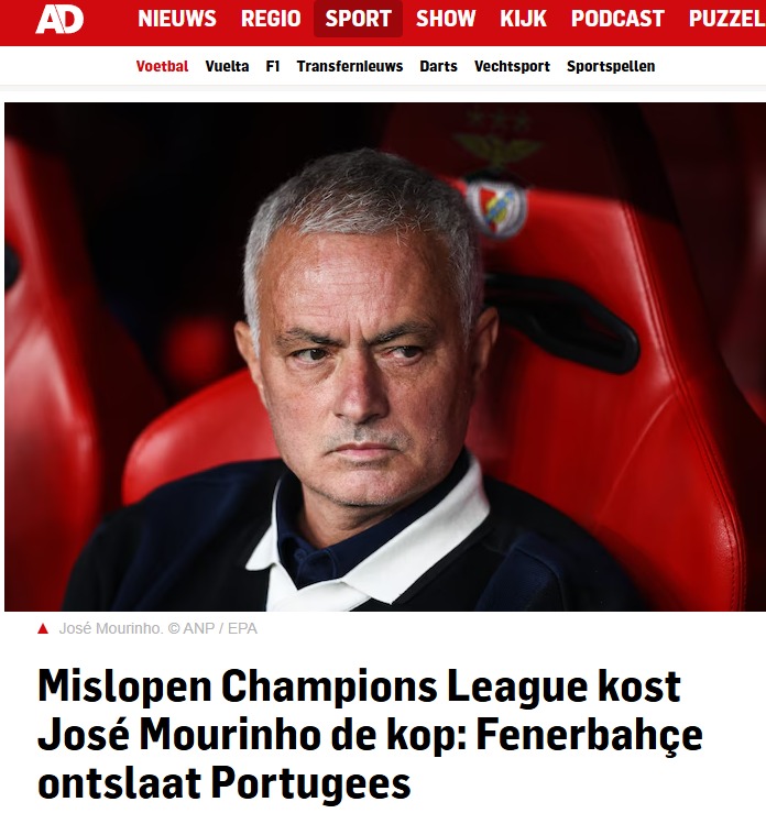 FENERBAHÇE HABERİ: Mourinho Dünya’da gündem oldu!