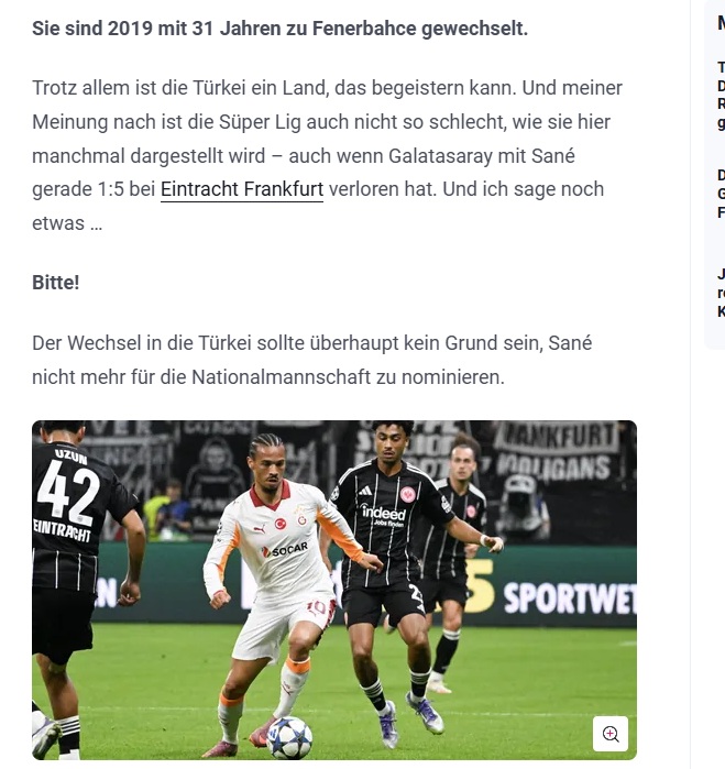 Max Kruse: Sane’nin Galatasaray’a transferi gereksizdi!