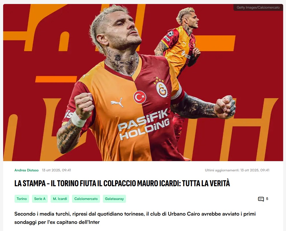 GALATASARAY TRANSFER HABERİ: Mauro Icardi’ye İtalya’dan talip var!