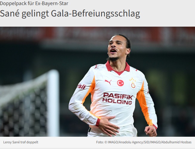GALATASARAY HABERİ: Leroy Sane Almanya’da gündem oldu!