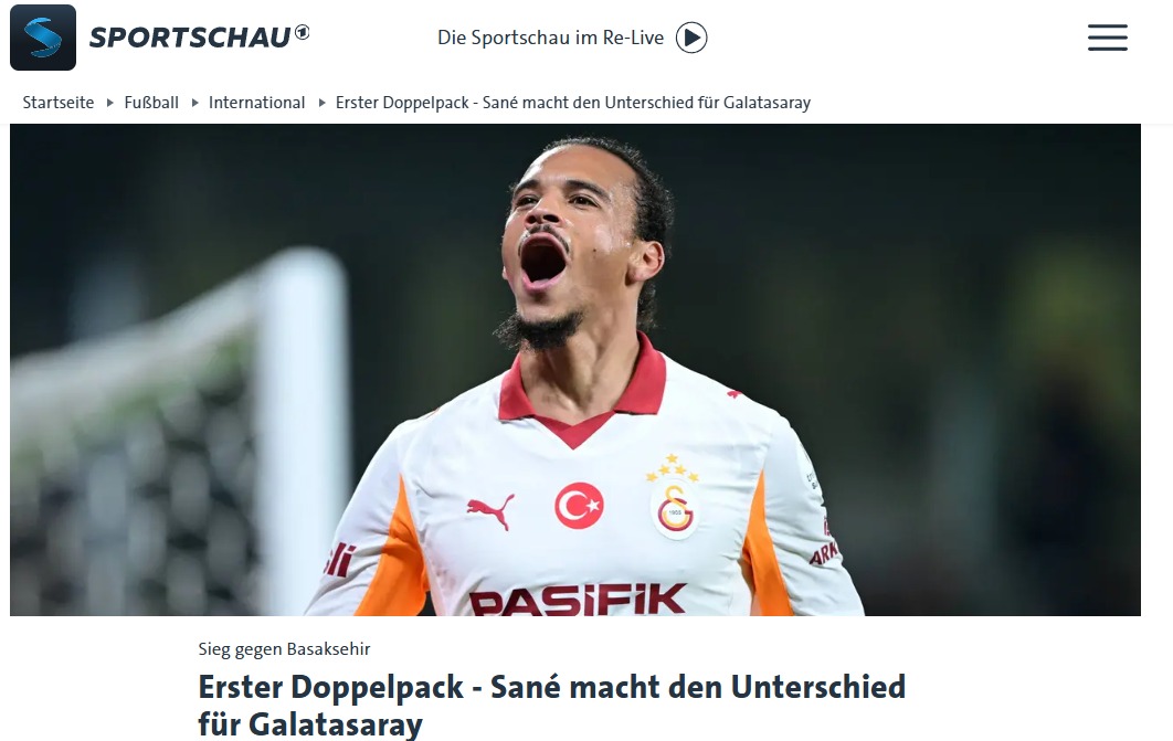 GALATASARAY HABERİ: Leroy Sane Almanya’da gündem oldu!