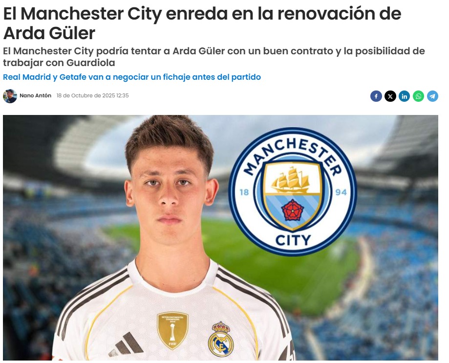 Real Madrid’den Arda Güler kararı! Manchester City ilgileniyordu