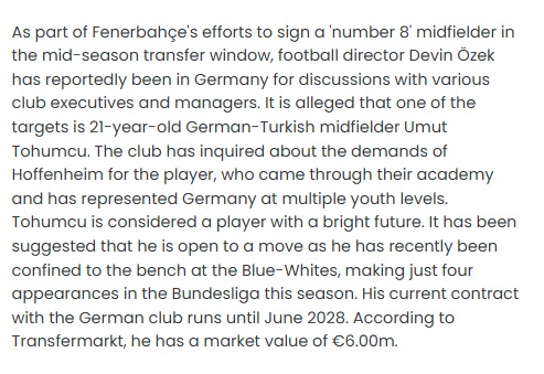 Fenerbahçe aradığı 8 numarayı Bundesliga’da buldu!