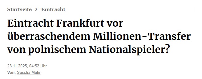 Eintracht Frankfurt’tan Sebastian Szymanski hamlesi