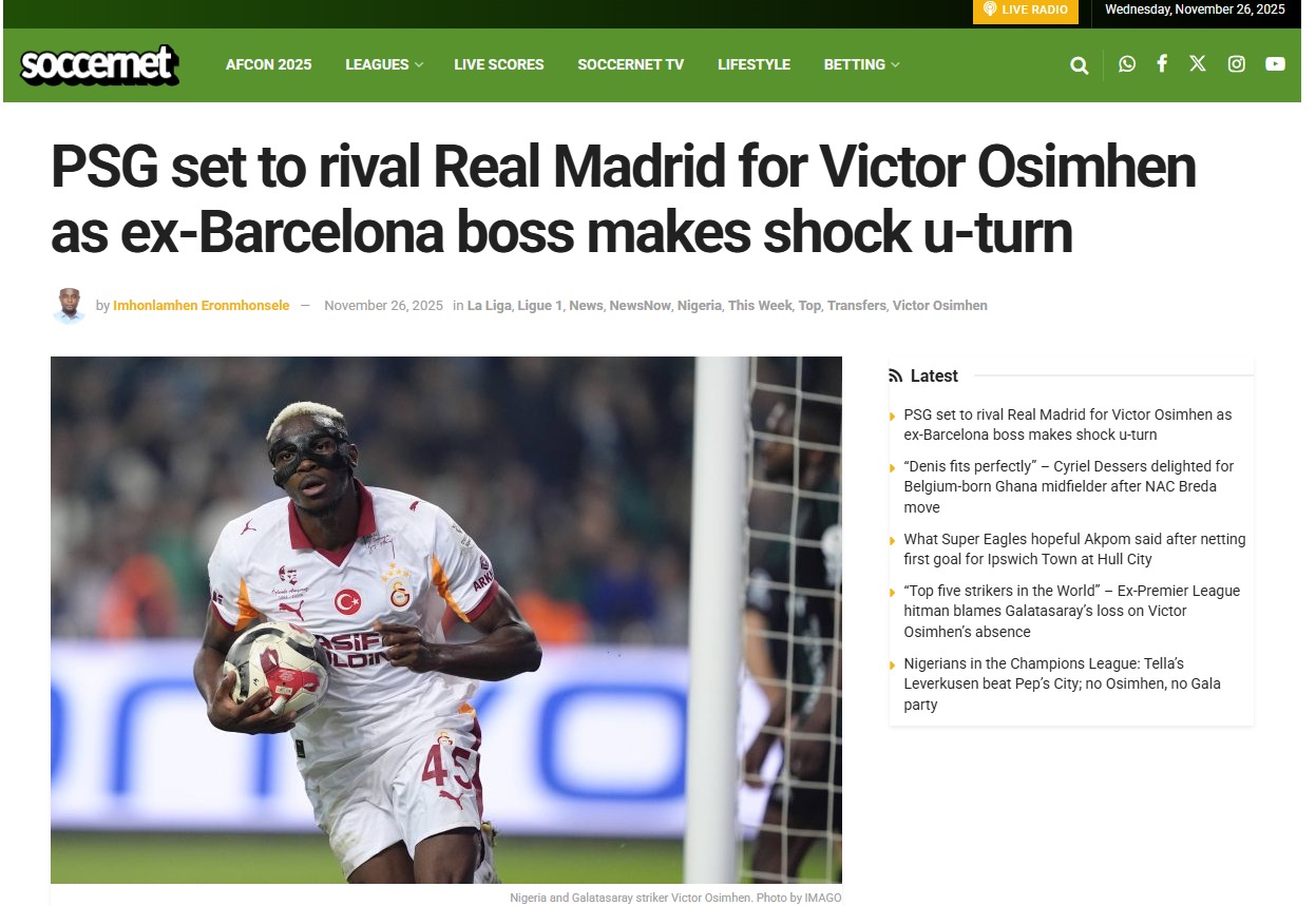 Dünya devlerinin Victor Osimhen yarışı! Real Madrid ve Barcelona’nın ardından...