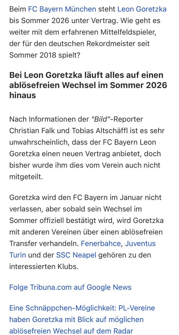 Bayern Münih’ten Leon Goretzka için karar çıktı! Fenerbahçe’ye geliyor mu?