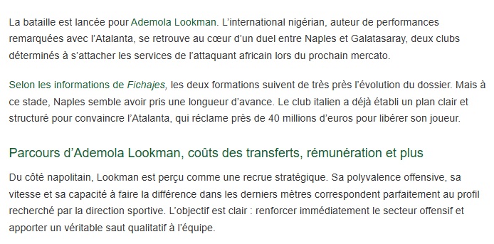 Lookman transferinde flaş gelişme! F.Bahçe ve G.Saray’ın ardından...