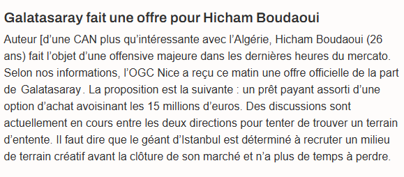 TRANSFER HABERİ: Galatasaray’dan Hicham Boudaoui bombası!