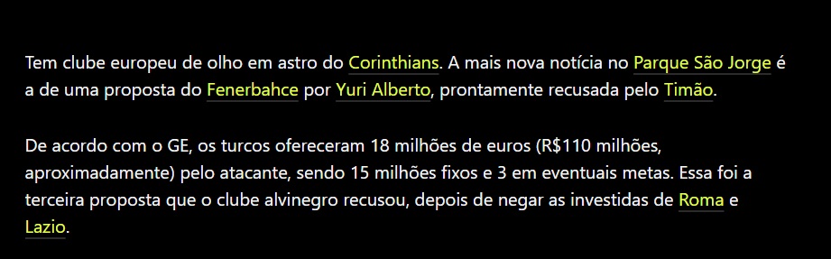 Fenerbahçe’nin Yuri Alberto için transfer teklifi belli oldu!