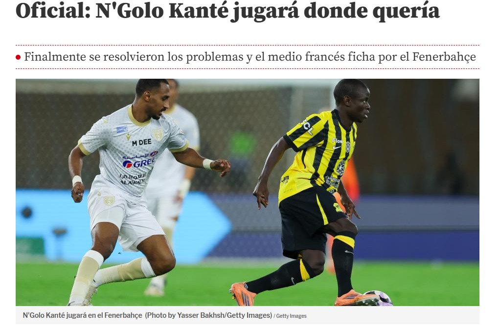 Fenerbahçe’nin Kante transferi büyük ses getirdi! İşte atılan manşetler