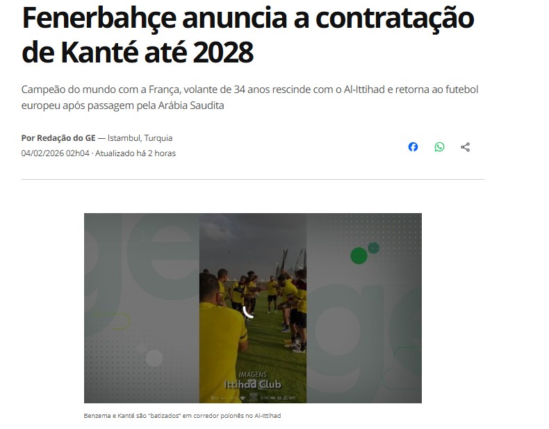 Fenerbahçe’nin Kante transferi büyük ses getirdi! İşte atılan manşetler