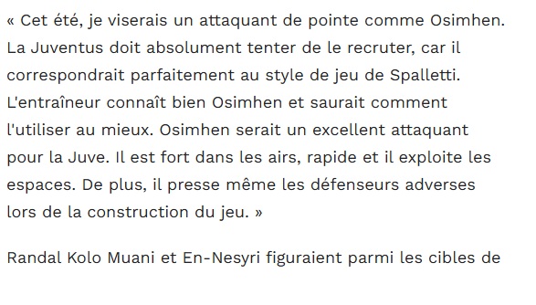 Ravanelli’den Juventus’a mesaj: En-Nesyri değil, Osimhen!