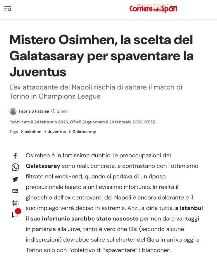 İtalya’dan olay Osimhen iddiası! ’Galatasaray, Juventus’u korkutmak için yapıyor’