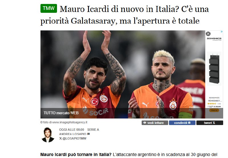 Mauro Icardi Galatasaray’da kalacak mı? İtalyan basını duyurdu