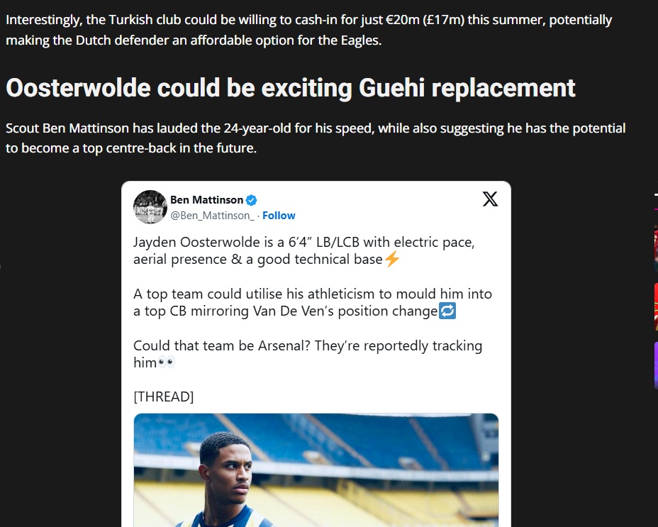 Jayden Oosterwolde’ye Premier Lig’den 2 talip! Fenerbahçe o fiyatın altına satmayacak