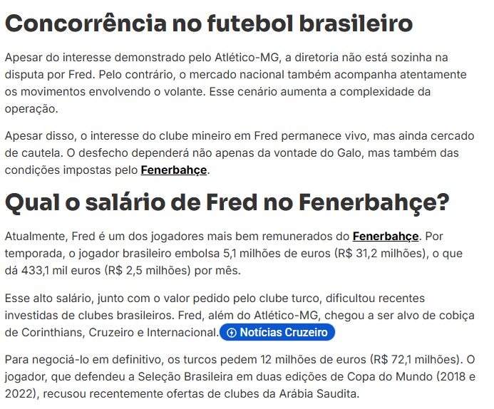 Fenerbahçe Fred’in bonservisini belirledi! Brezilyalı’nın birçok talibi var