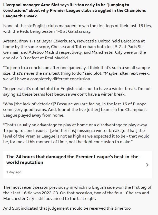 Arne Slot’tan Galatasaray açıklaması: Şampiyonlar Ligi’nde tüm takımlar çok iyi ve güçlü