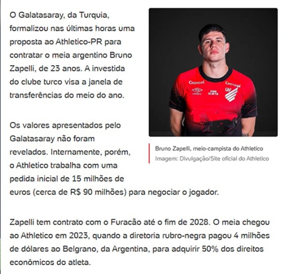 Galatasaray’dan transferde flaş hamle! Genç on numara Bruno Zapelli