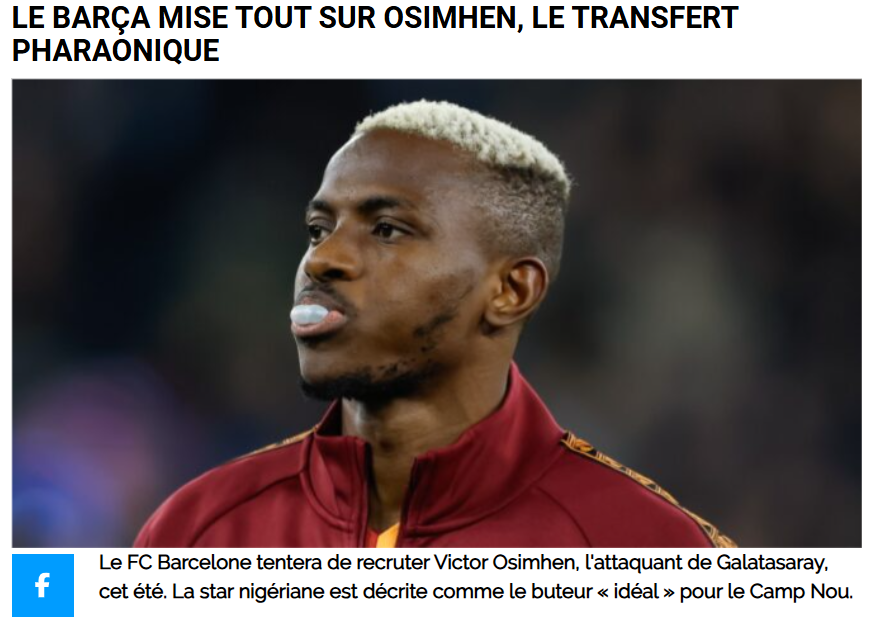 GALATASARAY HABERİ: Transferde flaş gelişme! Barcelona ve Victor Osimhen...