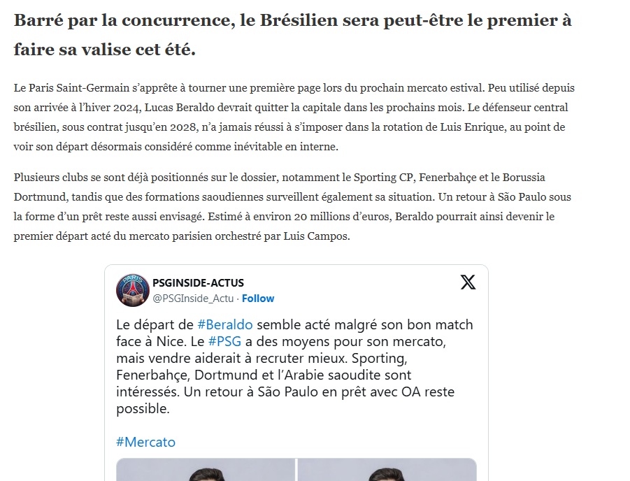 PSG’den Fenerbahçe’ye bir transfer daha! İşte dev yarışın detayları