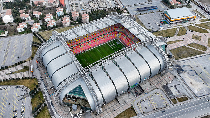 Trendyol Süper Lig’e ev sahipliği yapan 17 stadyum havadan görüntülendi!