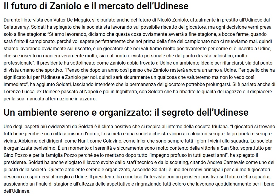 Udinese Başkanı’ndan Nicolo Zaniolo hakkında flaş sözler: Onun bonservisi için çalışıyoruz!