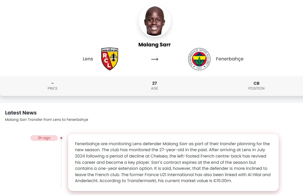 Fenerbahçe’den stoper bombası! Kanarya’nın eski aşkı alevlendi