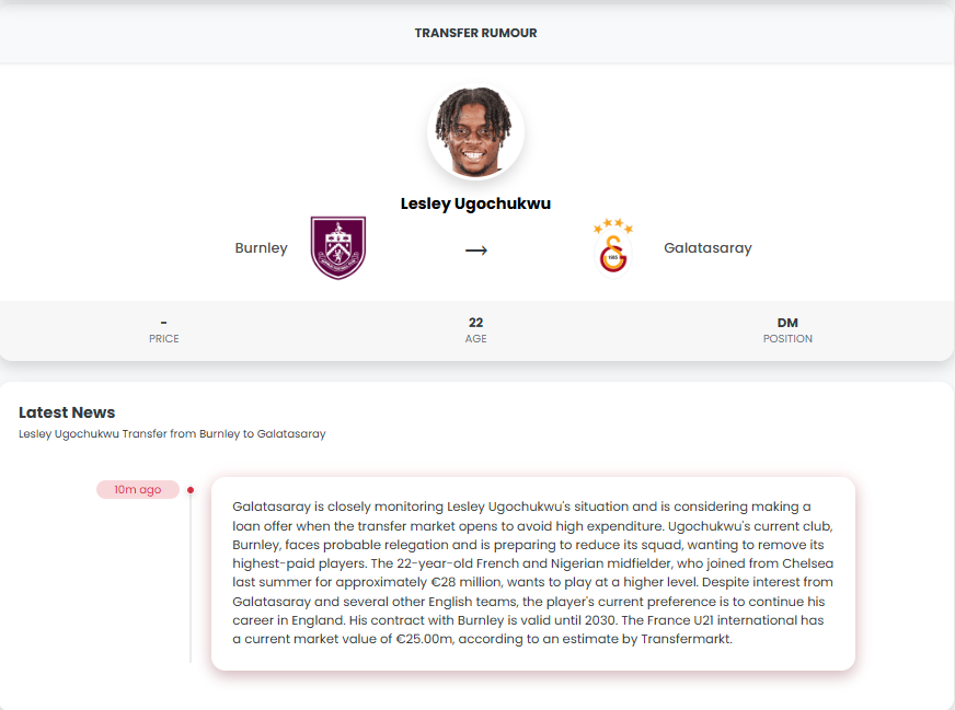 Galatasaray’a yeni orta saha İngiltere’den! Kiralama formülü kullanılacak