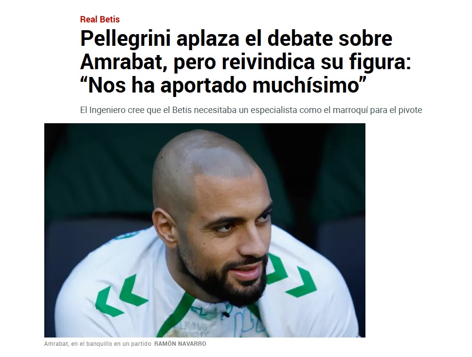 Real Betis’ten flaş Sofyan Amrabat açıklaması! Bonservisi alınacak mı?