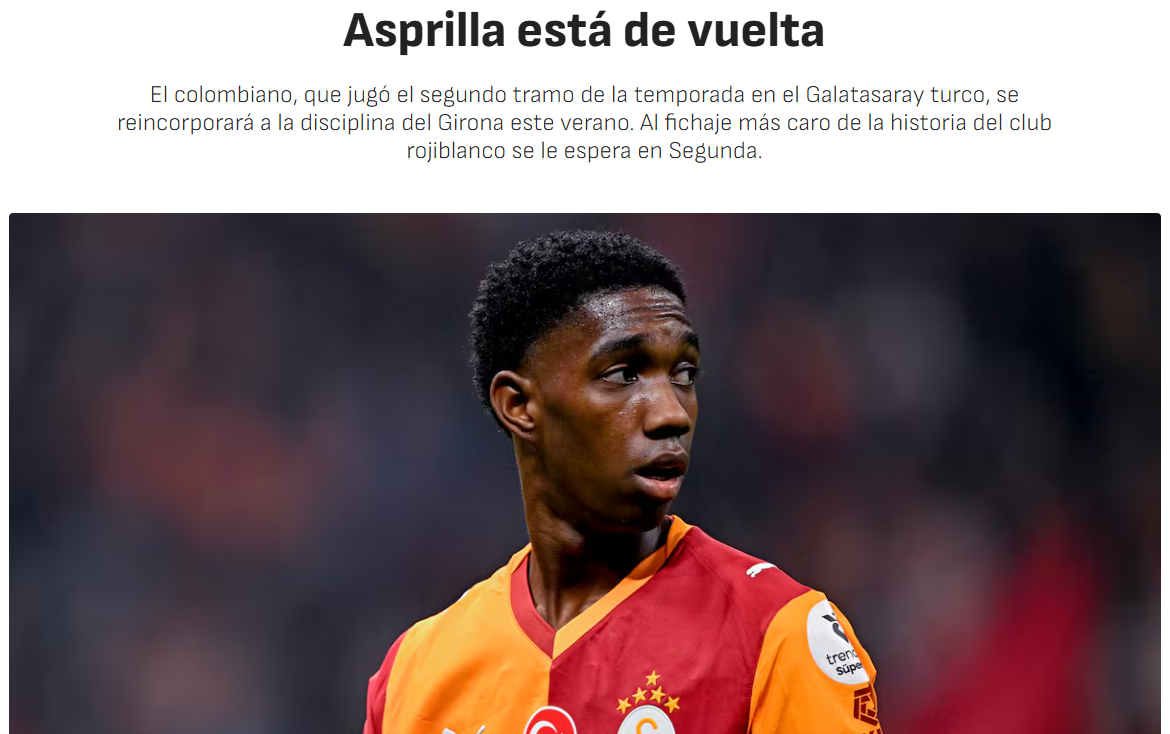 Galatasaray’da Yaser Asprilla’nın geleceği belli oldu!
