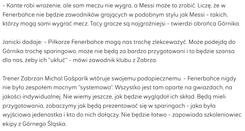 Gornik Zabrze Teknik Direktörü’nden Fenerbahçe eleştirisi: Her şey yıldızlar üzerine kurulu!