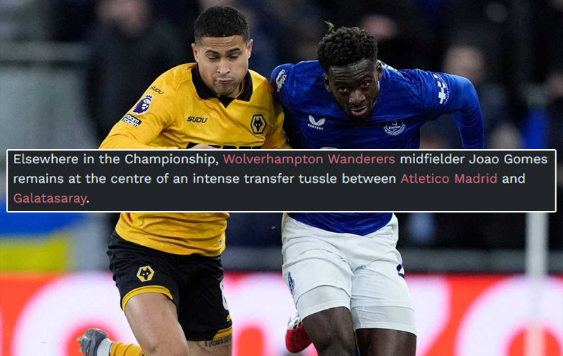 Galatasaray ve Atletico Madrid’in Joao Gomes savaşı! İki takımın da teklifi ortaya çıktı