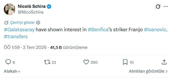 Galatasaray’ın yeni yıldızı Benfica’dan! Transfer...